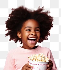 PNG Laughing popcorn child smile. 