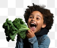 PNG Laughing happy food kale. AI generated Image by rawpixel.