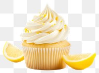 PNG Cupcake lemon dessert fruit transparent background