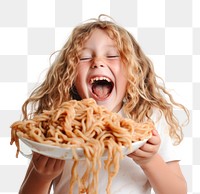PNG Eating portrait pasta child. AI generated Image by rawpixel.