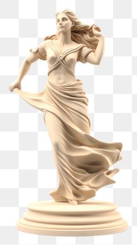 PNG Statue sculpture figurine art. AI generated Image by rawpixel.