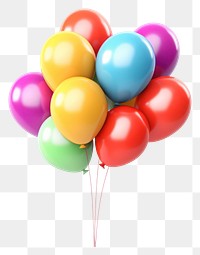 PNG Balloon white background anniversary celebration. AI generated Image by rawpixel.
