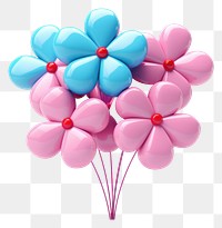 PNG Balloon flower shape anniversary. AI generated Image by rawpixel.