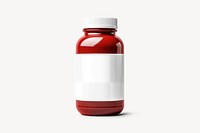 Medicine bottle, png transparent mockup