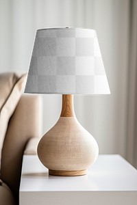 Table lamp png,  transparent mockup