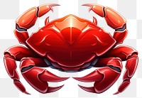 PNG Crab seafood animal red transparent background