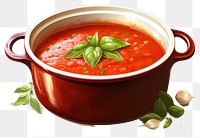 PNG Tomato soup food dish. AI generated Image by rawpixel.