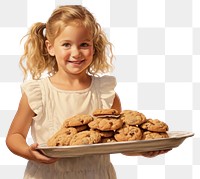 PNG Portrait holding cookie bread. AI generated Image by rawpixel.