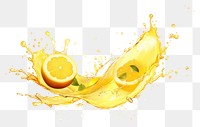 PNG Lemon painting fruit juice transparent background