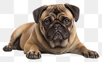 PNG Mammal animal pug dog. 