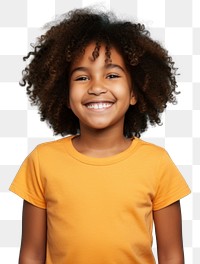 PNG Cheerful portrait t-shirt smile. 