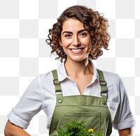 PNG Gardening smiling female adult transparent background