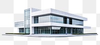 PNG Architecture building house white background. AI generated Image by rawpixel.