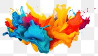 PNG Paint creativity splattered transparent background