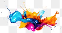 PNG Splashing paint creativity splattered transparent background