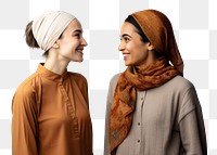 PNG Scarf adult smile togetherness. 