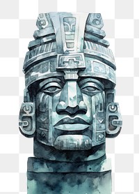 PNG Architecture sculpture portrait totem. AI generated Image by rawpixel.