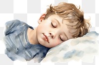 PNG Sleeping portrait baby comfortable. AI generated Image by rawpixel.