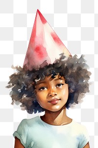 PNG Party girl hat white background. AI generated Image by rawpixel.