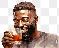 PNG Portrait drinking adult glass. AI generated Image by rawpixel.