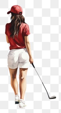 PNG Golf outdoors sports shorts. AI generated Image by rawpixel.