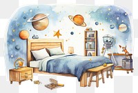 PNG Bedroom furniture painting space. AI generated Image by rawpixel.