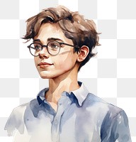 PNG Portrait glasses drawing sketch. AI generated Image by rawpixel.