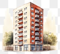 PNG Building architecture apartment city transparent background