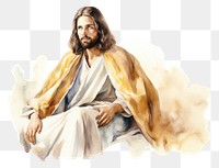 PNG  Painting portrait adult spirituality. AI generated Image by rawpixel.