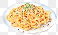 PNG Spaghetti carbonara noodle pasta. 