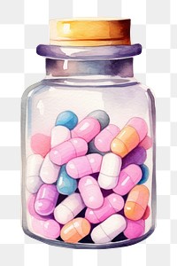 PNG Pill bottle jar  