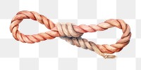 PNG Rope knot white background durability. 