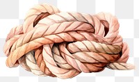 PNG Rope knot white background durability. 