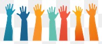 PNG Hand silhouette human togetherness. 