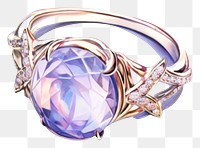 PNG Gemstone jewelry diamond ring. AI generated Image by rawpixel.