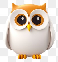 PNG Animal white bird owl. AI generated Image by rawpixel.