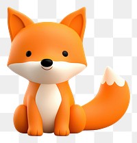 PNG Toy animal fox representation. 