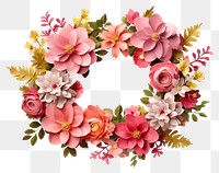 PNG Flower wreath pattern plant. 