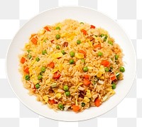 PNG Rice plate food fried rice. AI generated Image by rawpixel.