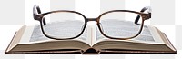 PNG Publication glasses reading book. 