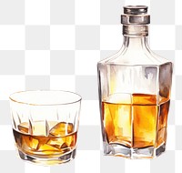 PNG Bottle whisky glass drink. 