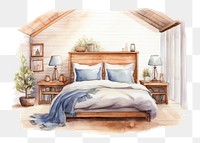 PNG Furniture bedroom wood architecture. AI generated Image by rawpixel.