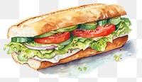 PNG Sandwich paper food vegetable. 