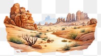 PNG Wilderness landscape outdoors desert. AI generated Image by rawpixel.