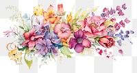 PNG Flower painting pattern plant