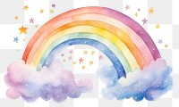 PNG Rainbow tranquility backgrounds creativity. AI generated Image by rawpixel.
