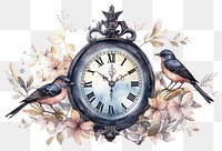 PNG Clock bird white background accuracy. AI generated Image by rawpixel.