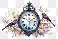 PNG Clock bird white background accuracy. 