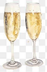 PNG Champagne glass drink wine.