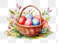 PNG Basket egg easter plant. AI generated Image by rawpixel.